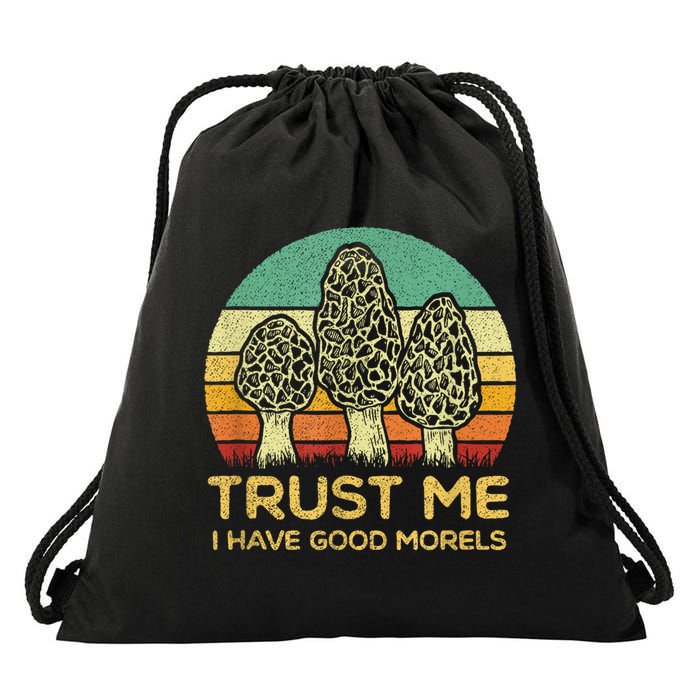 Morel Mushroom Funny Foraging Morels Hunters Drawstring Bag