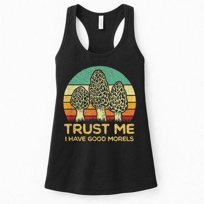 Morel Mushroom Funny Foraging Morels Hunters Womens Tank Top