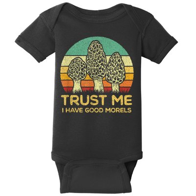 Morel Mushroom Funny Foraging Morels Hunters Baby Bodysuit