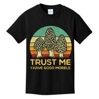 Morel Mushroom Funny Foraging Morels Hunters Kids T-Shirt
