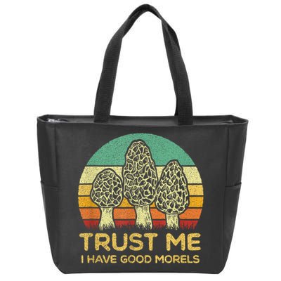 Morel Mushroom Funny Foraging Morels Hunters Zip Tote Bag