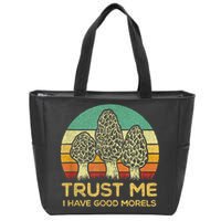 Morel Mushroom Funny Foraging Morels Hunters Zip Tote Bag