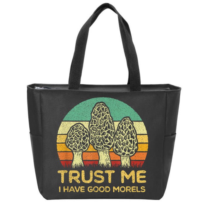 Morel Mushroom Funny Foraging Morels Hunters Zip Tote Bag