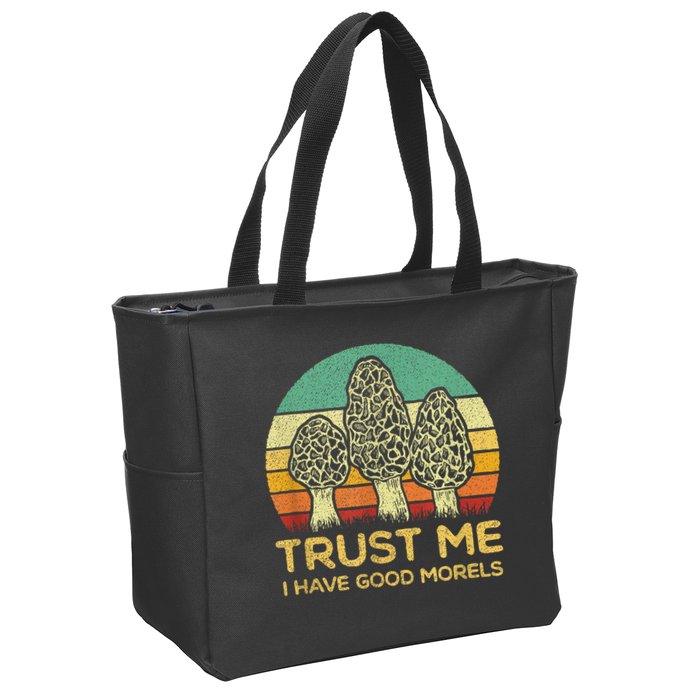 Morel Mushroom Funny Foraging Morels Hunters Zip Tote Bag