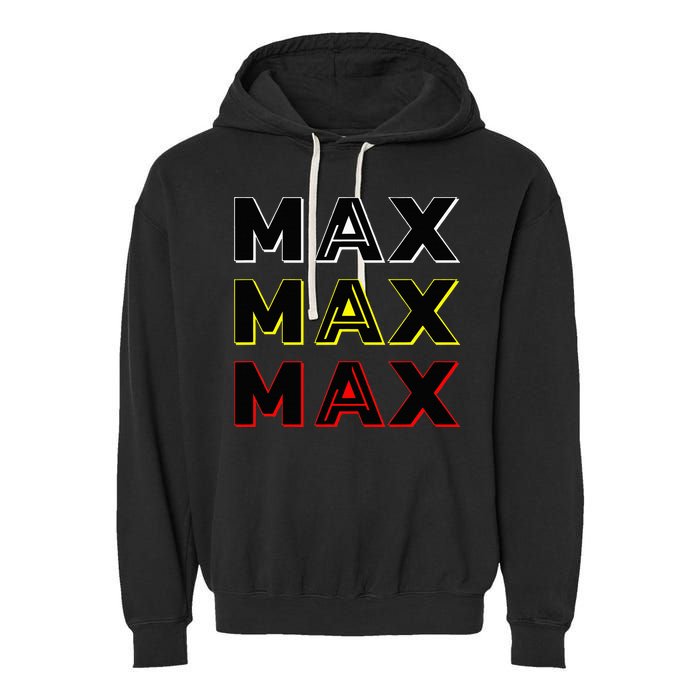 Max Max Formula Racing Driver Fan Team Box Box Box Garment-Dyed Fleece Hoodie