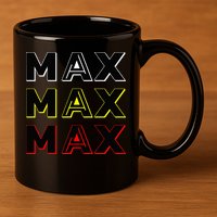 Max Max Formula Racing Driver Fan Team Box Box Box 11oz C Handle Ceramic Mug