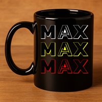 Max Max Formula Racing Driver Fan Team Box Box Box 11oz C Handle Ceramic Mug