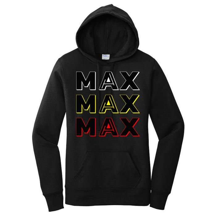 Max Max Formula Racing Driver Fan Team Box Box Box Women's Pullover Hoodie