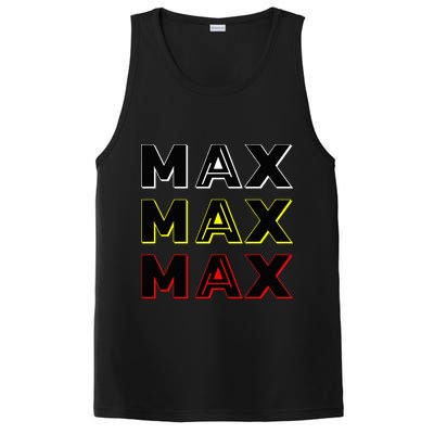 Max Max Formula Racing Driver Fan Team Box Box Box PosiCharge Competitor Tank
