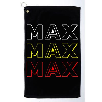 Max Max Formula Racing Driver Fan Team Box Box Box Golf Towel