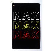 Max Max Formula Racing Driver Fan Team Box Box Box Golf Towel