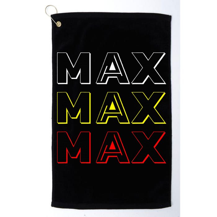 Max Max Formula Racing Driver Fan Team Box Box Box Golf Towel