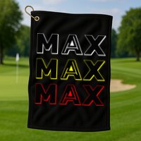 Max Max Formula Racing Driver Fan Team Box Box Box Golf Towel