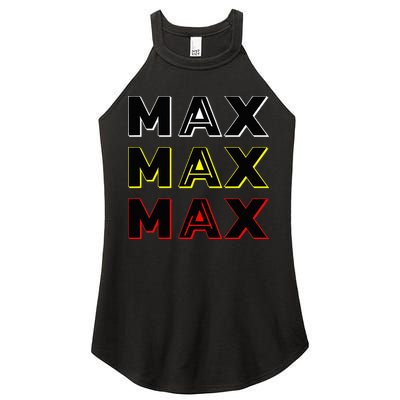 Max Max Formula Racing Driver Fan Team Box Box Box Women's Perfect Tri Rocker Tank