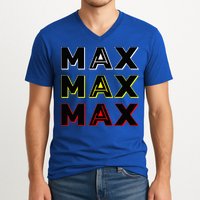 Max Max Formula Racing Driver Fan Team Box Box Box V-Neck T-Shirt