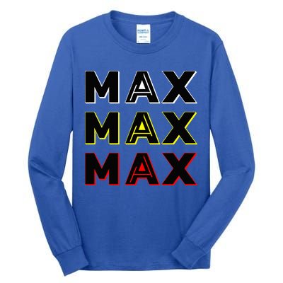 Max Max Formula Racing Driver Fan Team Box Box Box Tall Long Sleeve T-Shirt
