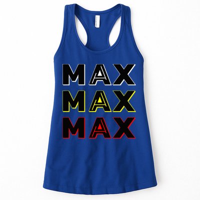 Max Max Formula Racing Driver Fan Team Box Box Box Womens Tank Top