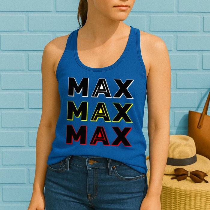 Max Max Formula Racing Driver Fan Team Box Box Box Womens Tank Top