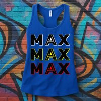 Max Max Formula Racing Driver Fan Team Box Box Box Womens Tank Top