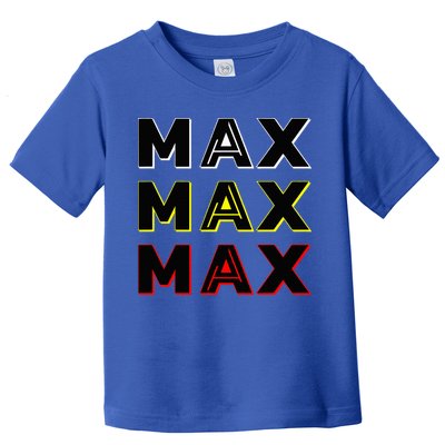 Max Max Formula Racing Driver Fan Team Box Box Box Toddler T-Shirt