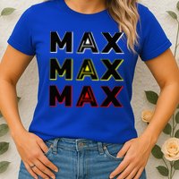 Max Max Formula Racing Driver Fan Team Box Box Box Womens T-Shirt
