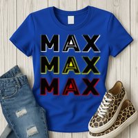 Max Max Formula Racing Driver Fan Team Box Box Box Womens T-Shirt