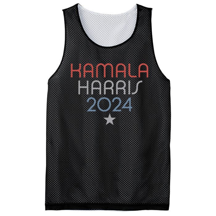 Modern Minimalist Faded Red White Blue Kamala Harris 2024 Mesh Reversible Basketball Jersey Tank