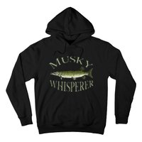 Musky Muskellunge Fish Illustration Art Fishing Angler Gear Hoodie