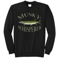 Musky Muskellunge Fish Illustration Art Fishing Angler Gear Sweatshirt