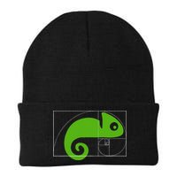 Math Mathematics Fibonacci Sequence Chameleon Golden Ratio Knit Cap Winter Beanie