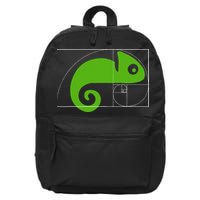 Math Mathematics Fibonacci Sequence Chameleon Golden Ratio 16 in Basic Backpack