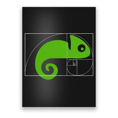 Math Mathematics Fibonacci Sequence Chameleon Golden Ratio Poster