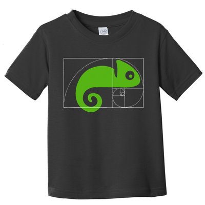 Math Mathematics Fibonacci Sequence Chameleon Golden Ratio Toddler T-Shirt