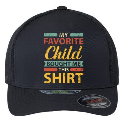 MotherFatherFamily My Favourite Child Flexfit Unipanel Trucker Cap