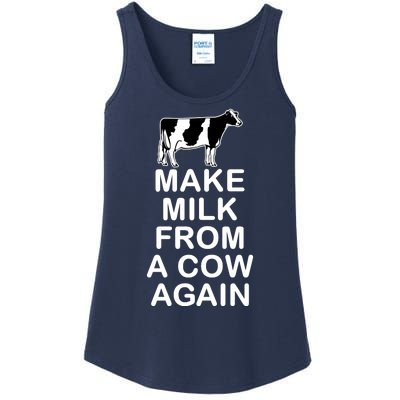 Make Milk From A Cow Again Ladies Essential Tank