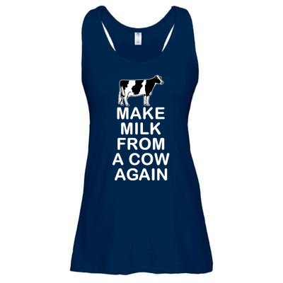 Make Milk From A Cow Again Ladies Essential Flowy Tank