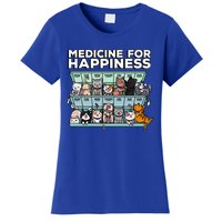 My Medicine For Happiness Called Cats Every Day Kitten Cat Women's T-Shirt