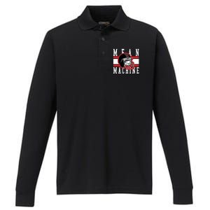 Mean Machine Fictional Football Performance Long Sleeve Polo