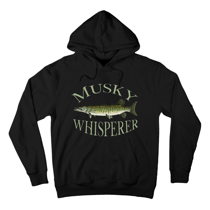 Musky Muskellunge Fish Illustration Art Fishing Angler Gear  Hoodie