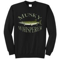 Musky Muskellunge Fish Illustration Art Fishing Angler Gear  Sweatshirt