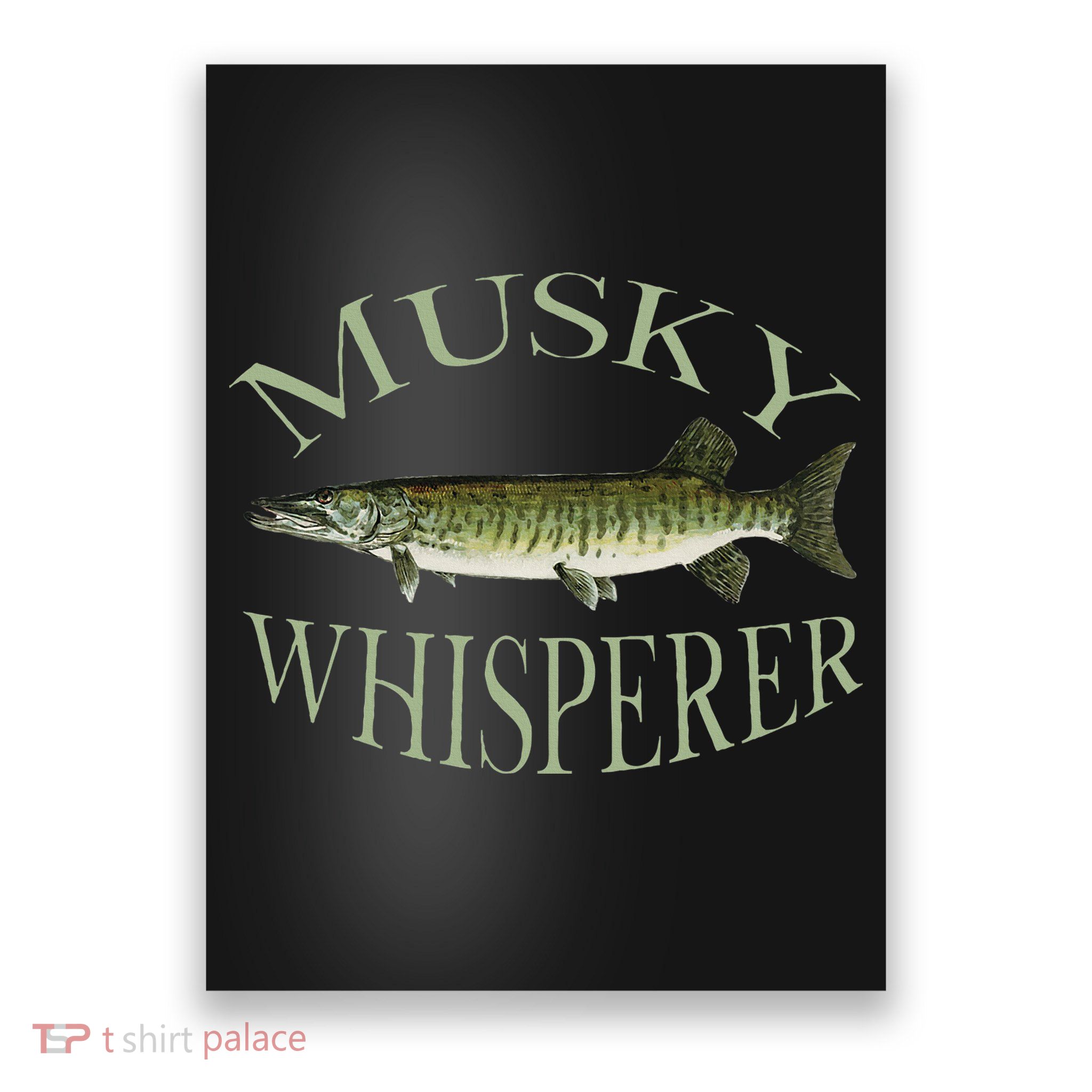 Musky Muskellunge Fish Illustration Art Fishing Angler Gear  Poster