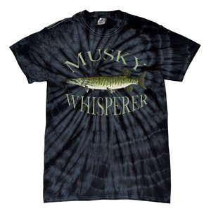 Musky Muskellunge Fish Illustration Art Fishing Angler Gear  Tie-Dye T-Shirt