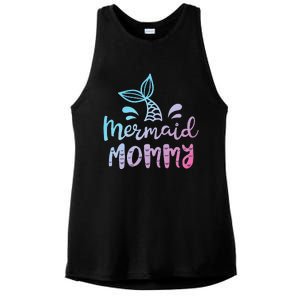 Mermaid Mommy Funny Women Mom Mama Family Matching Birthday Ladies PosiCharge Tri-Blend Wicking Tank