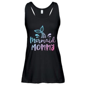 Mermaid Mommy Funny Women Mom Mama Family Matching Birthday Ladies Essential Flowy Tank