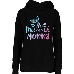 Mermaid Mommy Funny Women Mom Mama Family Matching Birthday Womens Funnel Neck Pullover Hood