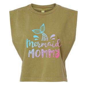 Mermaid Mommy Funny Women Mom Mama Family Matching Birthday Garment-Dyed Women's Muscle Tee