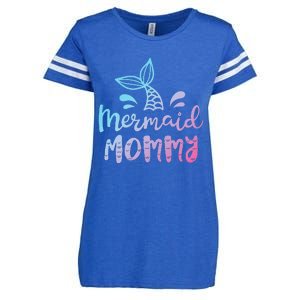 Mermaid Mommy Funny Women Mom Mama Family Matching Birthday Enza Ladies Jersey Football T-Shirt