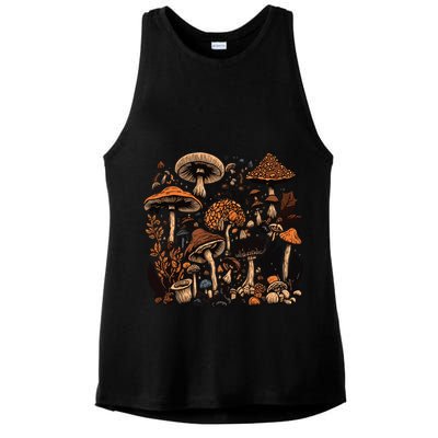 Mushroom Mycology Fungi Foraging Mushroom Whisperer Ladies PosiCharge Tri-Blend Wicking Tank