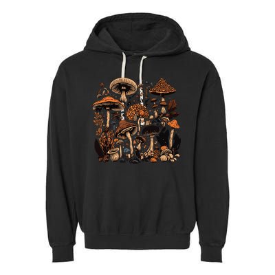 Mushroom Mycology Fungi Foraging Mushroom Whisperer Garment-Dyed Fleece Hoodie