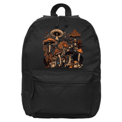 Mushroom Mycology Fungi Foraging Mushroom Whisperer 16 in Basic Backpack